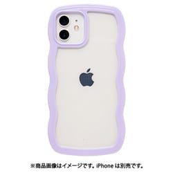 661-053750 [U-FINE WavyFrame ケース iPhone 12/12 Pro用 ラベンダー]