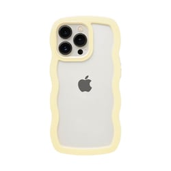 661-054252 [U-FINE WavyFrame ケース iPhone 13 Pro用 イエロー]