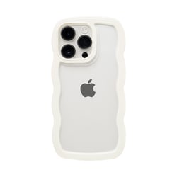 661-054306 [U-FINE WavyFrame ケース iPhone 14 Pro用 ホワイト]