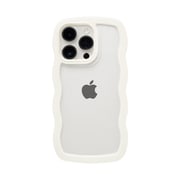 661-054306 [U-FINE WavyFrame ケース iPhone 14 Pro用 ホワイト]