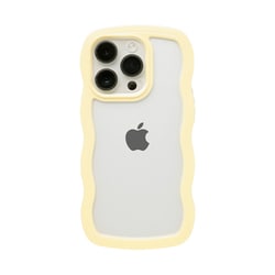 661-054313 [U-FINE WavyFrame ケース iPhone 14 Pro用 イエロー]