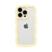 661-054313 [U-FINE WavyFrame ケース iPhone 14 Pro用 イエロー]
