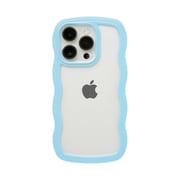 661-054337 [U-FINE WavyFrame ケース iPhone 14 Pro用 ブルー]