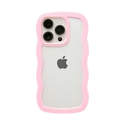 661-054344 [U-FINE WavyFrame ケース iPhone 14 Pro用 ピンク]