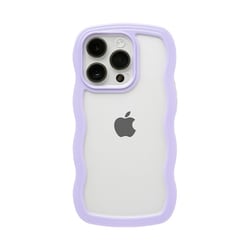 661-054351 [U-FINE WavyFrame ケース iPhone 14 Pro用 ラベンダー]
