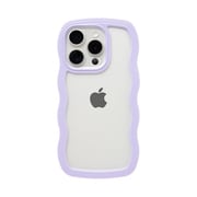 661-054474 [U-FINE WavyFrame ケース iPhone 15 Pro用 ラベンダー]