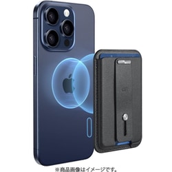 ESR Magnetic Wallet （HaloLock） - Midnight Black [MagSafe対応 カードケース ビーガンレザーウォレット]