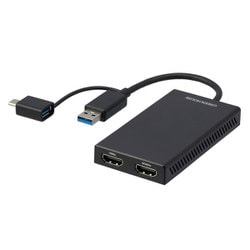 USB Type-A/C to HDMI マルチモニター用変換アダプタ GH-TCHDD-BK