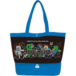 MCT-PV2-SG Minecraft ポケット付きビニールトート 集合 [キャラクターグッズ]