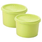 保存容器 ミニデコレータ グリーン 2個入 560ml B0520