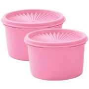 保存容器 ミニデコレータ ライトピンク 2個入 560ml B0522