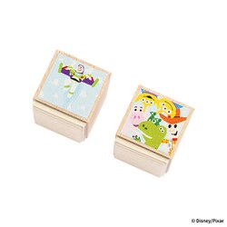 ディズニー/ピクサーキャラクター ノートPC/タブレット用 ブロック型 天然木スタンド トイ・ストーリー 677-963074