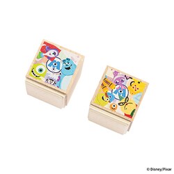ディズニー/ピクサーキャラクター ノートPC/タブレット用 ブロック型 天然木スタンド モンスターズ・インク 677-963081