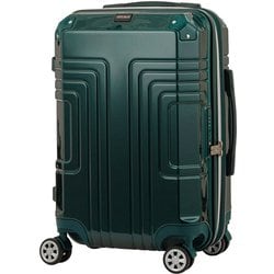 COMODO 鏡面拡張ダブルキャスターファスナーキャリー 55L（拡張時64L） ビリジアングリーン 5519-57-GR