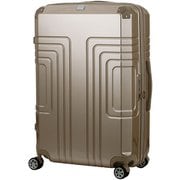 COMODO 鏡面拡張ダブルキャスターファスナーキャリー 55L（拡張時64L） クロムシャンパン 5519-57-CP