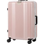 LUXE 鏡面静音ダブルキャスター軽量フレームキャリー 92L シェルピンク 6032-70-PK