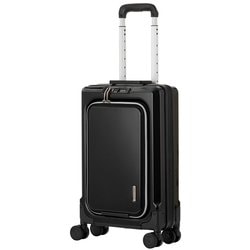 FIT（フィット） 拡張静音ダブルキャスターフロントオープンキャリー 24L（拡張55L） クリスタルブラック 6031-60-BK