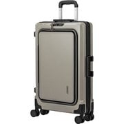 FIT(フィット) 拡張静音ダブルキャスターフロントオープンキャリー 24L(拡張55L) グレイッシュベージュ 6031-60-BE