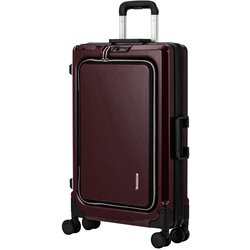 FIT（フィット） 拡張静音ダブルキャスターフロントオープンキャリー 24L（拡張55L） プラムブラウン 6031-60-BR