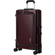 FIT(フィット) 拡張静音ダブルキャスターフロントオープンキャリー 24L(拡張55L) プラムブラウン 6031-60-BR