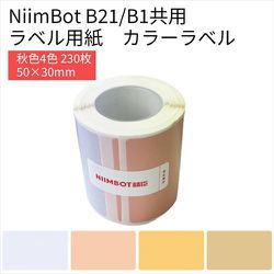 B21/B1シリーズラベル 秋色4色 カラーラベル NIIMBOT-B21-BCAU