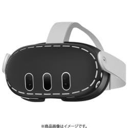 L09MQ3HSCBK [Meta Quest 3用 メガネ部シリコンカバー ブラック]
