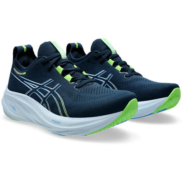 アシックス asicsゲルニンバス26 GEL-NIMBUS 26 1011B794 400 FRENCH BLUE/ELECTRIC LIME 26.5cm [ランニングシューズ メンズ]Ω