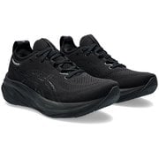 ゲルニンバス26 GEL-NIMBUS 26 1012B601 002 BLACK/BLACK 24.5cm [ランニングシューズ レディース]