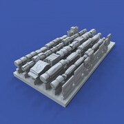 RM1033 1/72 WWII ジオラマアクセサリー テントと寝袋セット [プラモデル用パーツ]