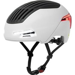 自転車ヘルメット 街乗り 通勤 通学 LED内蔵MIPS搭載 BRIGHTON MIPS スモーク/グレイマット55-59cm A9794331