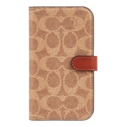 CH052692 [iPhone 15用 Coach Folio Case - Signature C Tan]