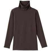 おうちインナー タートルネック 9分袖 レディース リカバリーウェア 長袖シャツ モカ Mサイズ 8766