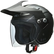 X-AIR RAZZO-V アドベンチャーヘルメット マットブラック XLサイズ(61-62cm未満) ジェットヘルメット・開閉式シールド・ワンタッチバックル RAZZO5BKXL