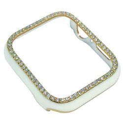 GRK-WS35WH [Apple Watch 41mm対応 側面保護 光沢ケース ホワイトストーン]