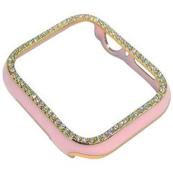 GRK-WS38PKGD [Apple Watch 41mm対応 側面保護 マッドメタリックケース ピンクゴールドストーン]