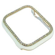 GRK-WM34WH [Apple Watch 45mm対応 側面保護 光沢ケース ホワイトストーン]