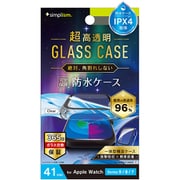 TR-AW2341-GLPCR-ARCL [Apple Watch 41mm Series 9/8/7用 超透明 ガラス一体型防水PCケース クリア]