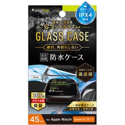 TR-AW2345-GLPCR-GOCL [Apple Watch 45mm Series 9/8/7用 高透明 ゴリラガラス一体型防水PCケース クリア]