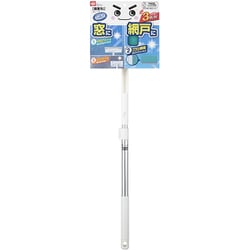 激落ちくん 窓＆網戸用 掃除ブラシ 伸縮タイプ 水切りワイパー付き ウエットシート取り付け可能 S01215