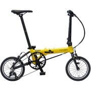 折りたたみ自転車 tbm 14×1.35 外装3段 Cイエロー KAA433