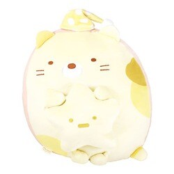 SG-5529159NE すみっコぐらし もっちりおやすみクッション ねこ [キャラクターグッズ]