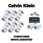 メンズソックス 6枚組 並行輸入品 CVM221NS02001 WHITE ASSORTED OS