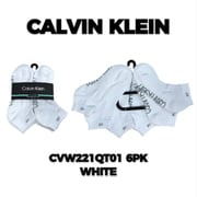 CVW221QT01001 WHITE OS [レディースソックス 6枚組 並行輸入品]