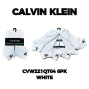 CVW221QT04002 WHITE OS [レディースソックス 6枚組 並行輸入品]
