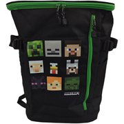 1T3L28H [マインクラフト ボックス型リュックサック ブラック/グリーン]