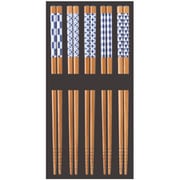 来客箸 食洗対応 和絣 5膳 MM8622