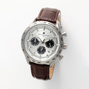クロノグラフウォッチ メンズ レザーベルト 正規品 1年保証 SM23104-SSWH
