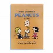 限定 クリアファイルエンベロープ付 PEANUTS SNOOPY&FRIENDS オレンジ S2138743