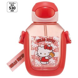 ワンプッシュストローボトル 530ml ハローキティ うしろうしろ PDSH6DX
