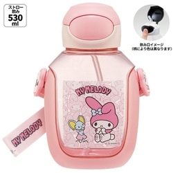 ワンプッシュストローボトル 530ml マイメロディ うしろうしろ PDSH6DX